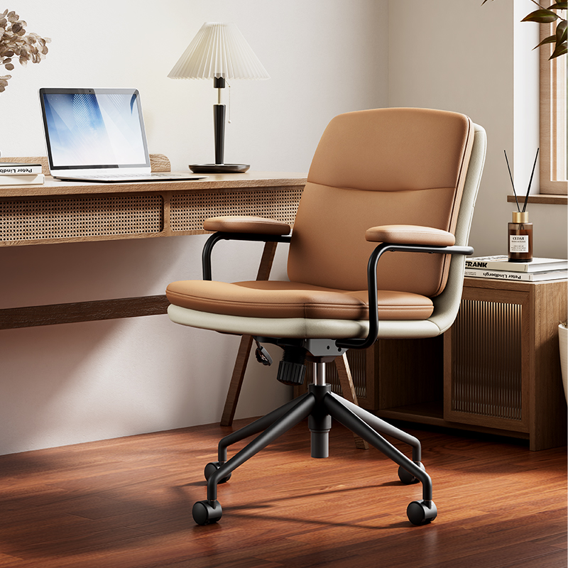 得力KF302Z職員皮椅(棕色)(把)