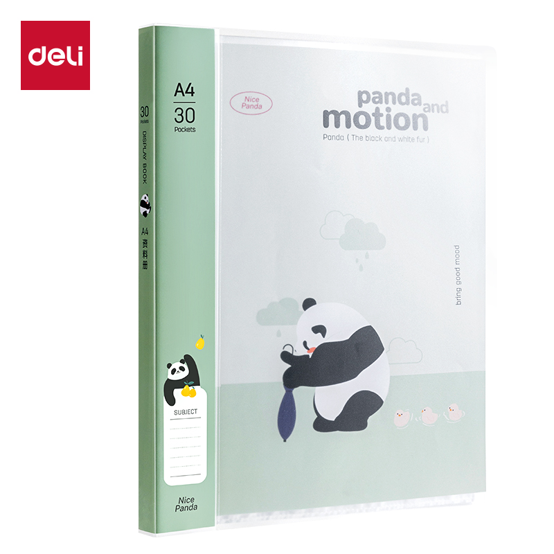 得力XM703-30熊貓系列30頁資料冊(綠)(個(gè))