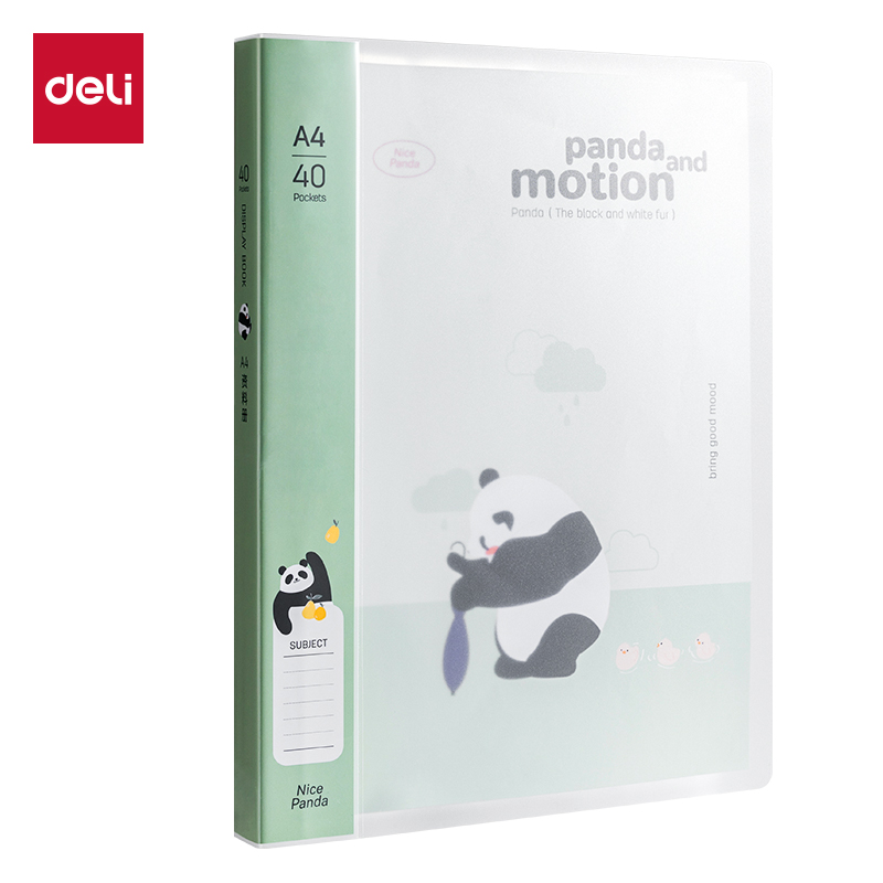 得力XM703-40熊貓系列40頁資料冊(綠)(個(gè))
