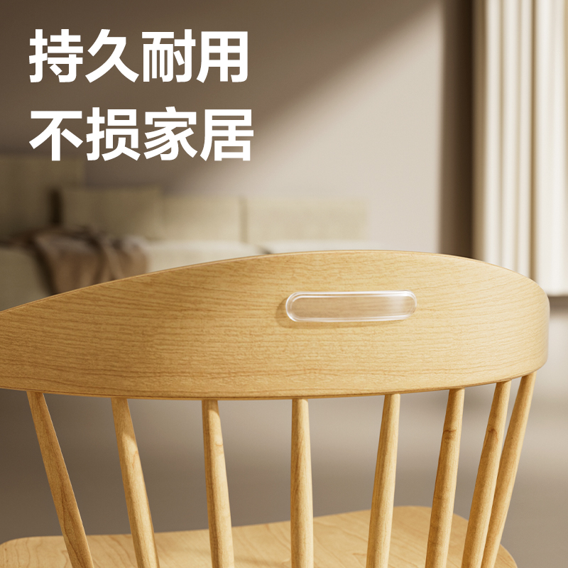 得力JF112防撞條60mm*14mm*5mm(透明)(4片/袋)