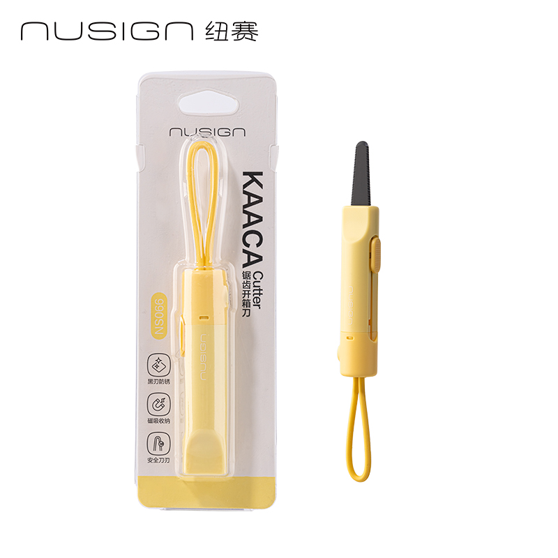 紐賽NS066鋸齒開箱刀(黃色)(把)
