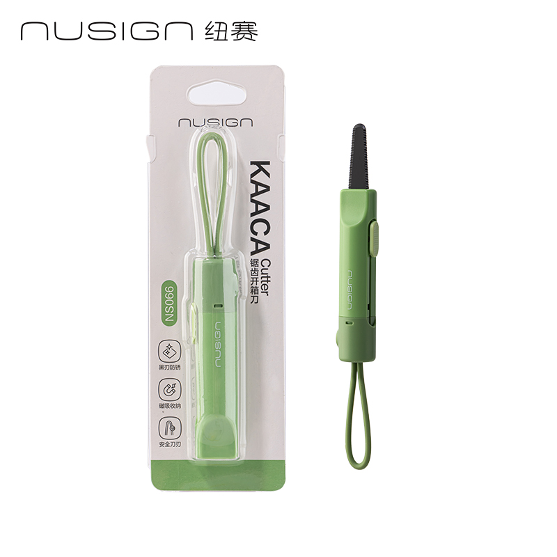 紐賽NS066鋸齒開箱刀(綠色)(把)
