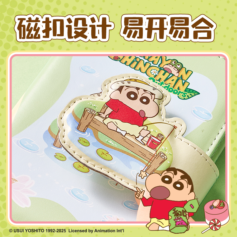 得力LB217蠟筆小新搭扣本-A6 96張(混)(本)