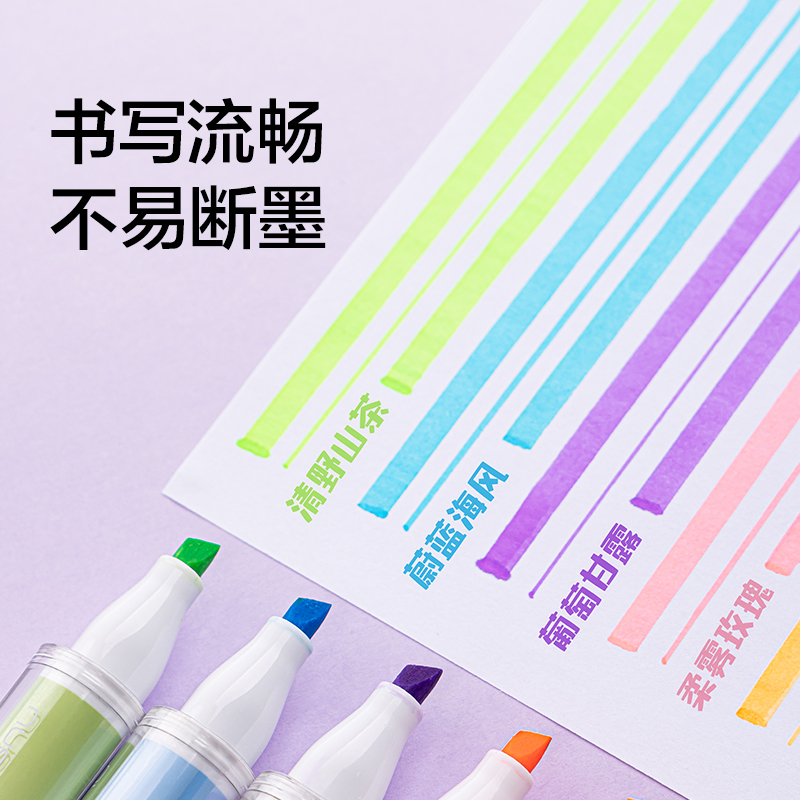 紐賽NS718紐賽熒光筆(混色)(5支/盒)