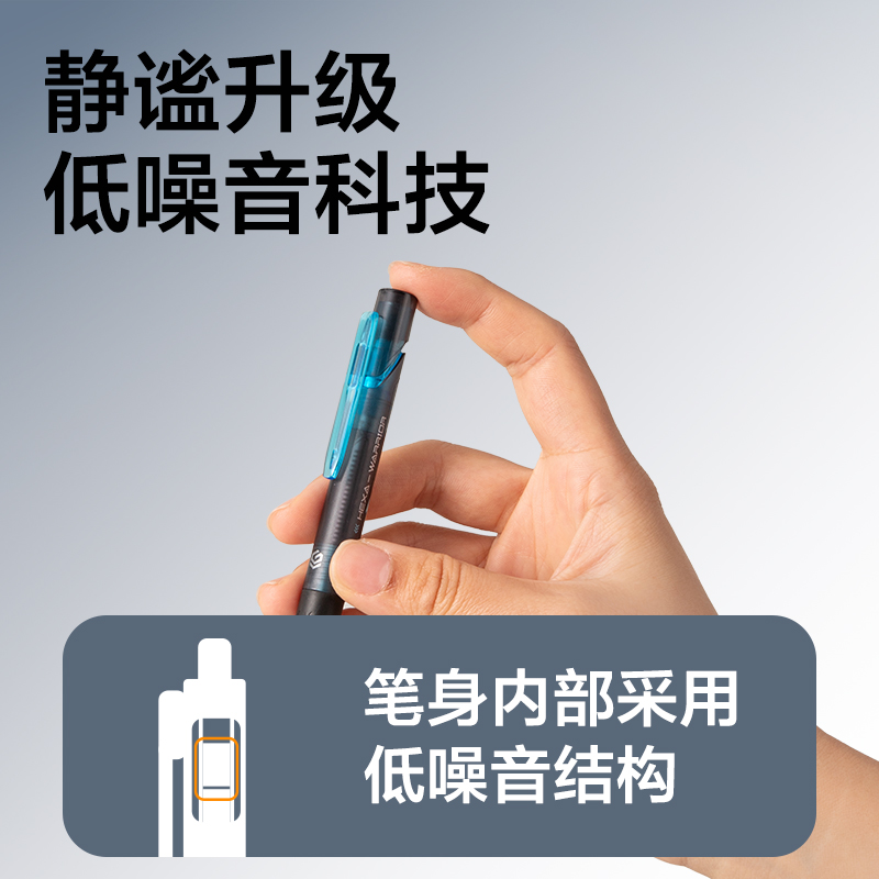 得力SG364六邊形戰(zhàn)士書寫套裝(黑)(5件套)