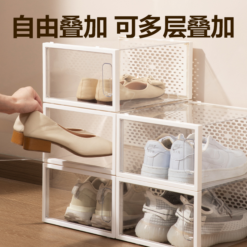 得力PJ108透明鞋盒中號(hào)(12個(gè)裝)(透明)(箱)