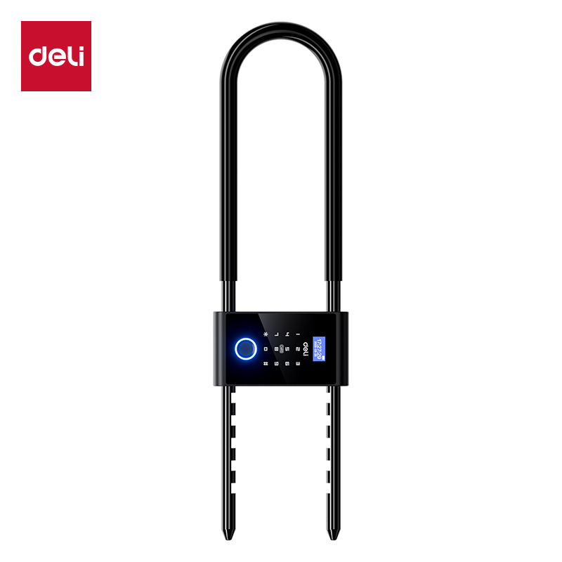 得力AL185智能U型指紋鎖(黑)(臺(tái))