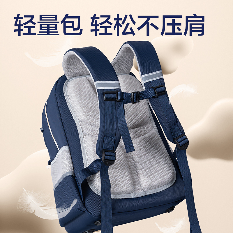 得力BB193P經(jīng)典學院禮盒系列小學生書包(安哥拉紅)(個)
