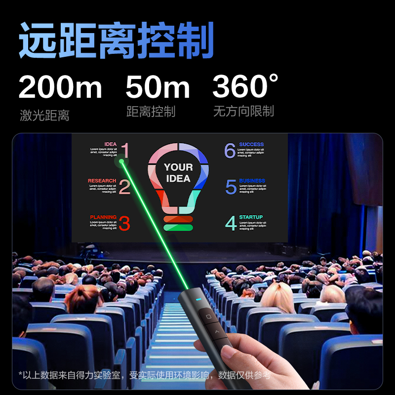 得力MA120-G激光翻頁(yè)筆(深灰)(支)