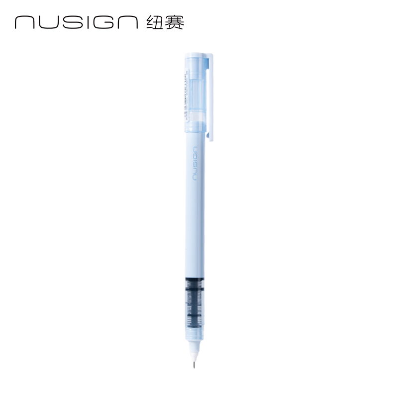 紐賽NS767-1直液式走珠筆0.5mm全針管(黑色)(2支/盒)（微風(fēng)藍(lán)）