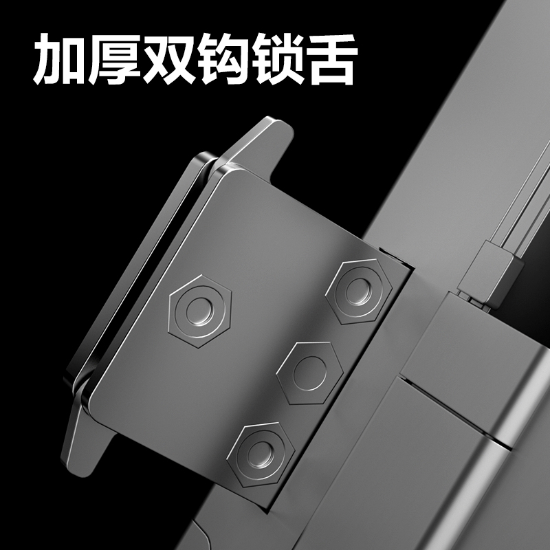 得力AL195門禁設(shè)備及配件 玻璃門智能門鎖(銀)(盒)