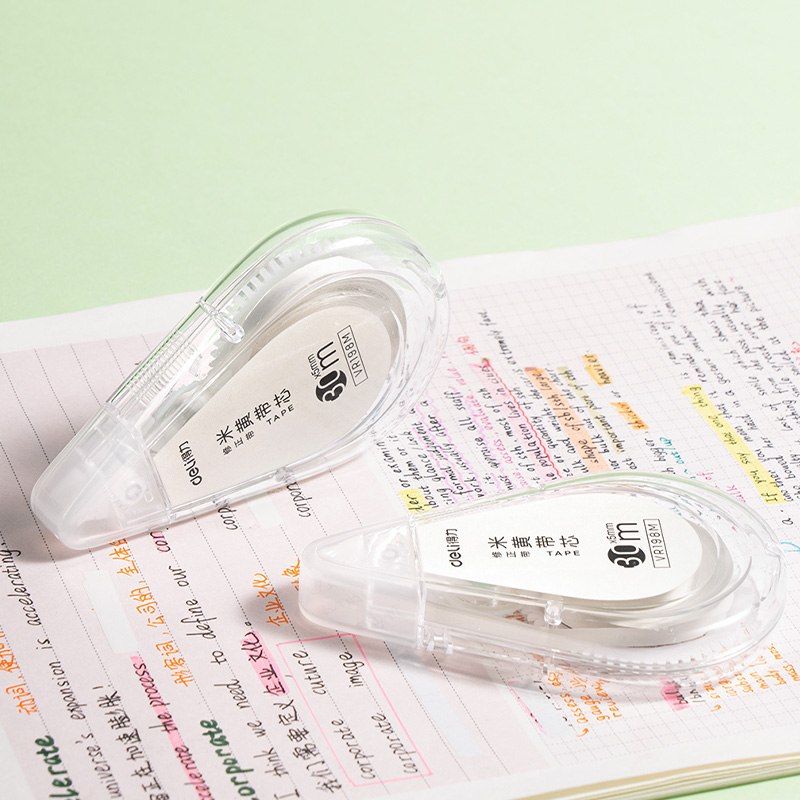 得力VR198M修正帶套裝5mm*150m(透明)(套)