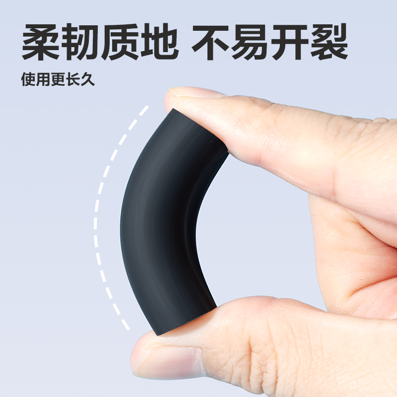 得力VP508六塊裝納米凈橡皮擦(黑)(盒)