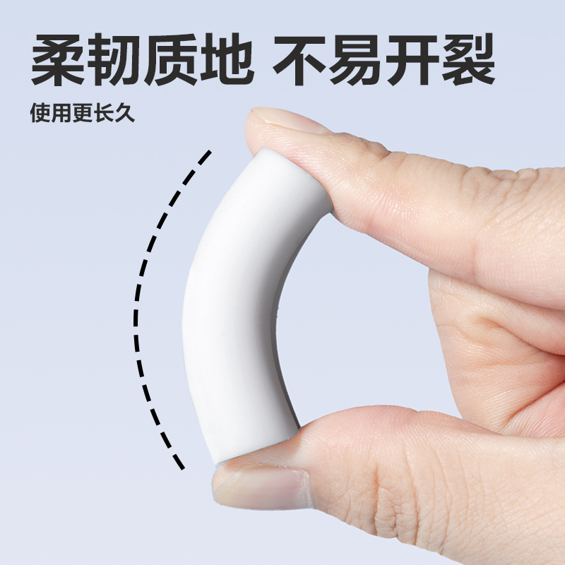 得力VP509六塊裝納米凈橡皮擦(白)(盒)