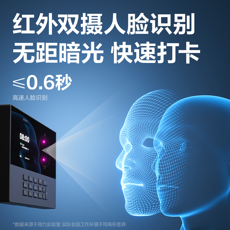 得力AH11C智能云考勤機(jī)(深空灰)(臺(tái))