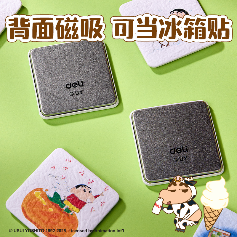 得力LB613蠟筆小新往昔時光磁吸徽章(混)(個)