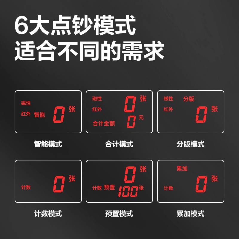 得力3921點鈔機(銀灰)(臺)