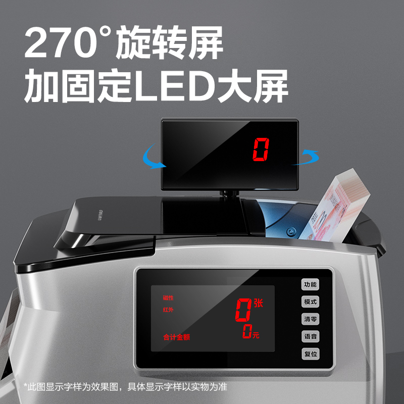 得力3923點(diǎn)鈔機(jī)(銀)(臺(tái))