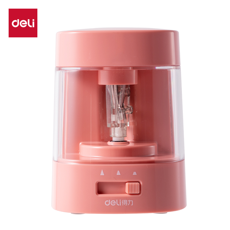 得力VA311電動(dòng)削筆器奶噗噗(深粉色)(個(gè))