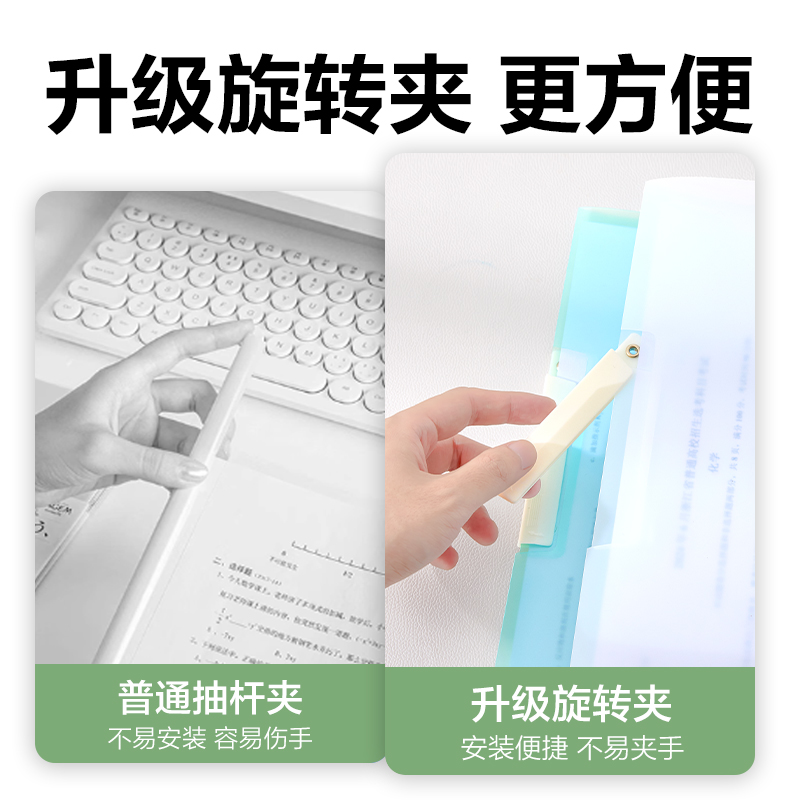 得力PP701_A4旋轉(zhuǎn)報告夾(混)(個)
