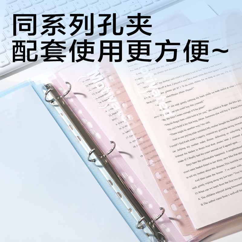 得力PP306活頁文件袋(混)(4個(gè)/包)