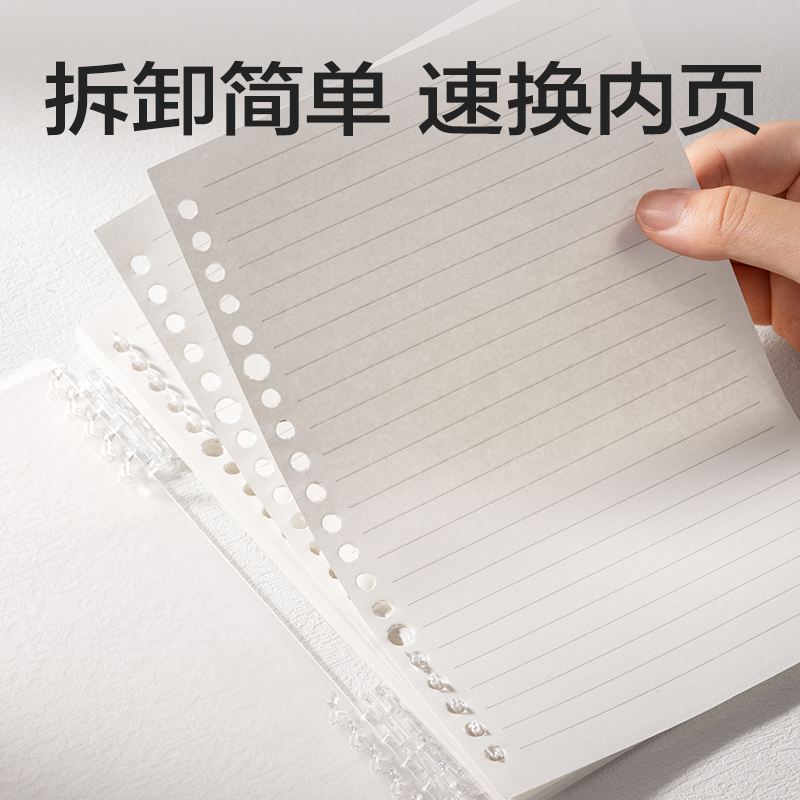 得力HA5-10可開(kāi)合活頁(yè)本PP殼(灰色-可開(kāi)合)(本)