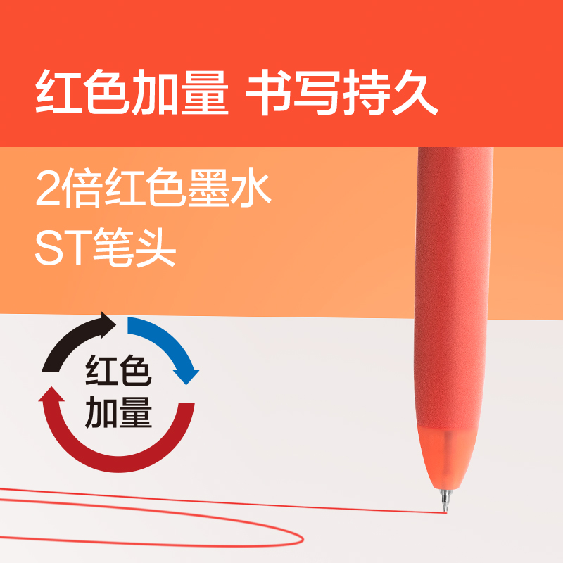 紐賽NS565-1三色notetrio多色筆紅色plus（支）
