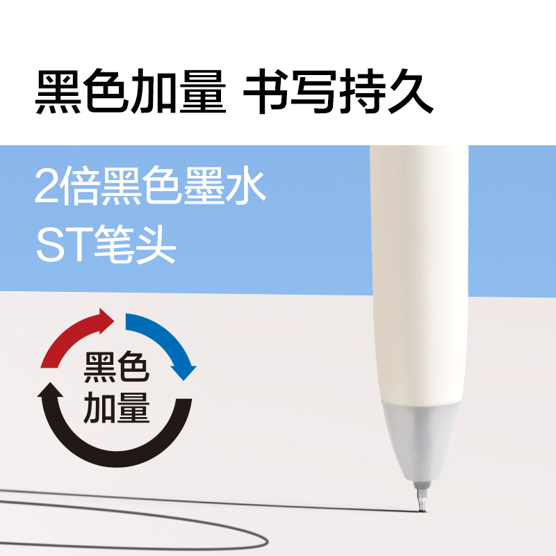 紐賽NS565三色notetrio多色筆黑色plus(支)