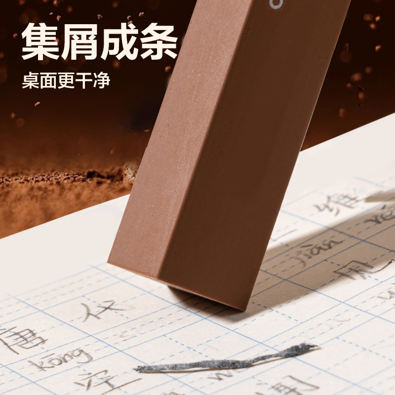 得力VP511五塊裝巧克力皮擦(棕色)(盒)
