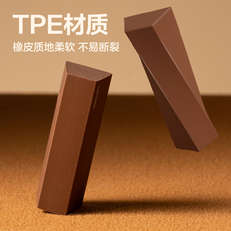得力VP511五塊裝巧克力皮擦(棕色)(盒)