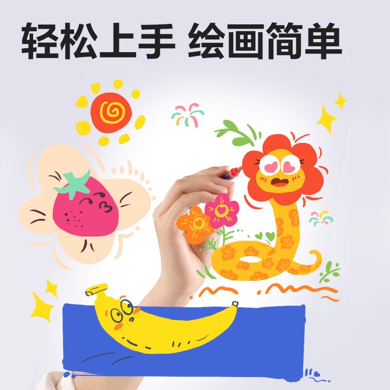得力HM377-36小黑盒直液式軟繪丙烯馬克筆(混)(36色/盒)