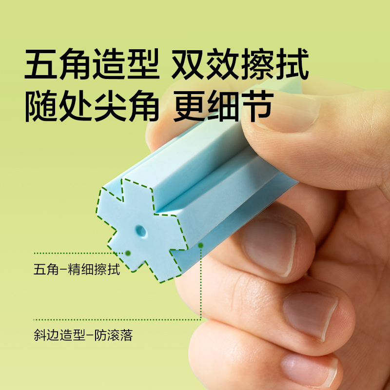 紐賽NS756多棱面橡皮擦(混)(盒)