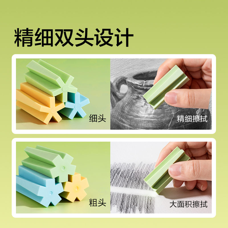 紐賽NS756多棱面橡皮擦(混)(盒)