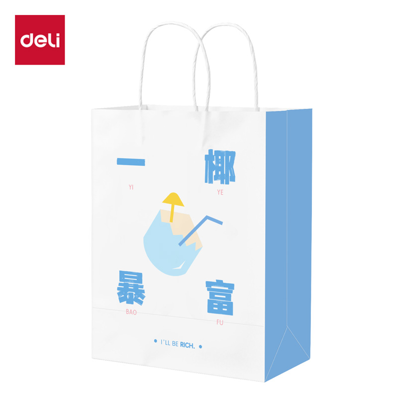 得力得心LQ717牛皮紙袋21*11*27cm(一椰暴富)(10只/包)
