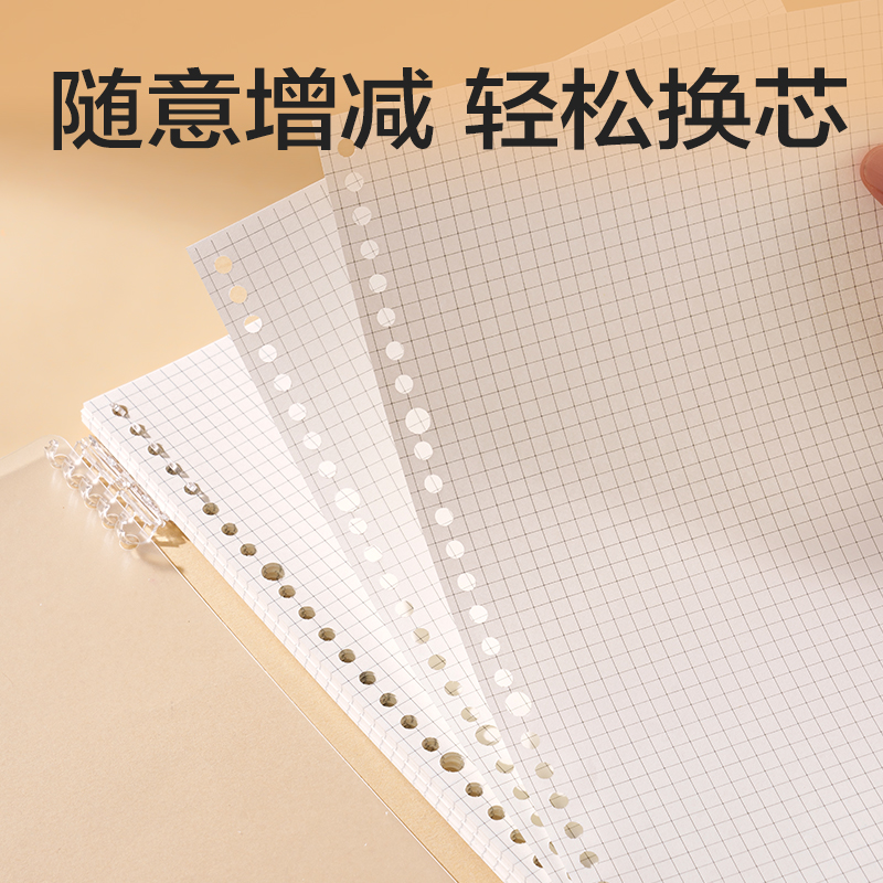 得力NB580-2活頁替芯(方格)(本)