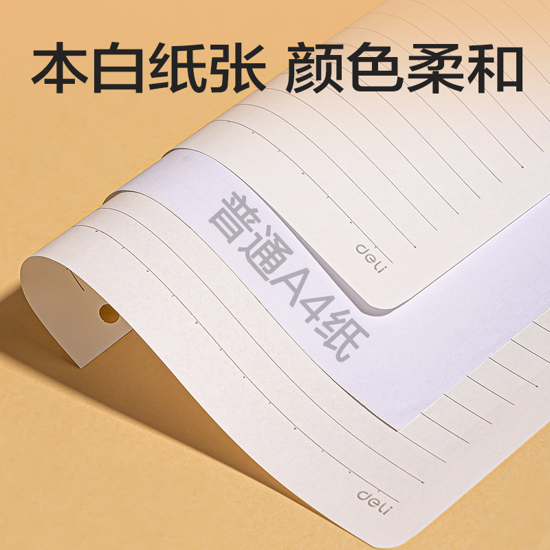 得力NA580-2活頁(yè)替芯(橫線)(本)