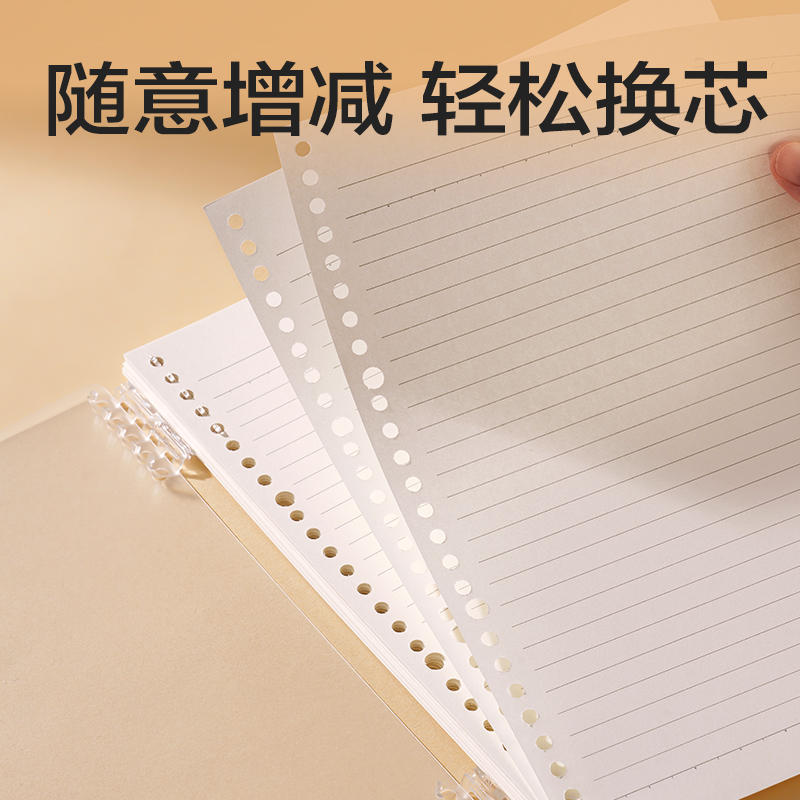 得力NB580-2活頁替芯(橫線)(本)