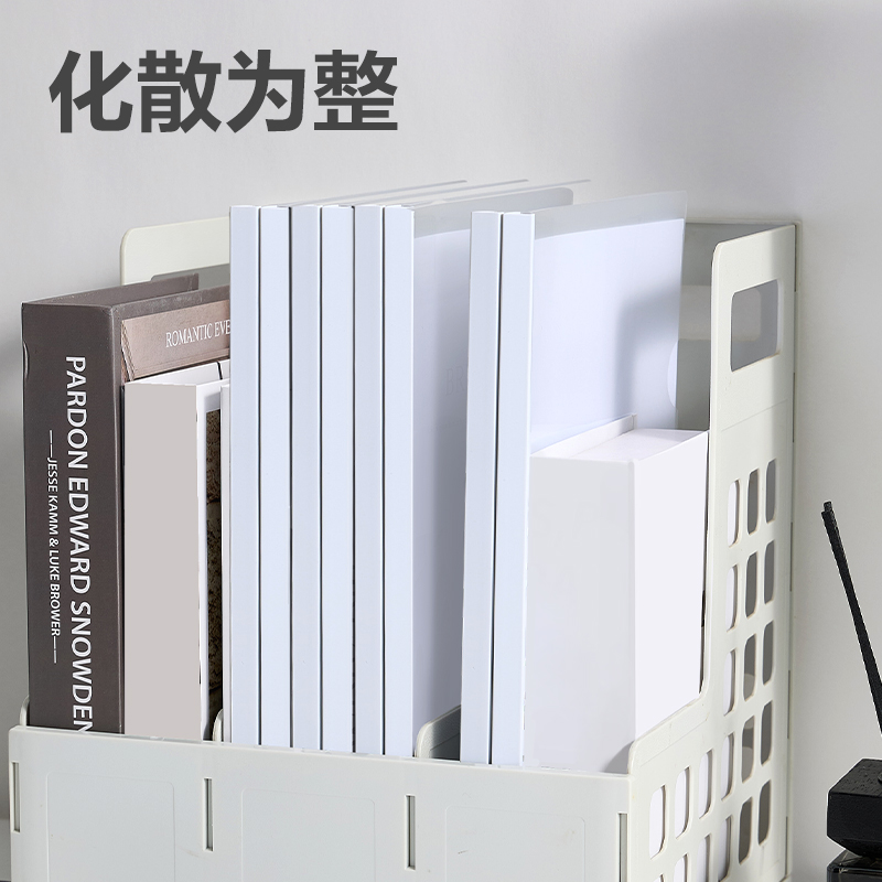 得力DP065_15mm三角抽桿夾(白)(10個/包)