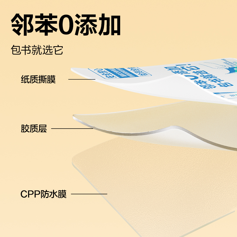 得力VM112S-15分段貼包書膜15張?zhí)籽b(混)(套)
