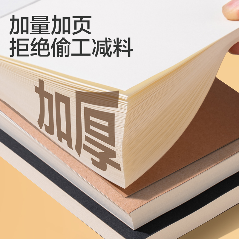 得力JA6128拍紙本(黑色-空白)(1本/包)