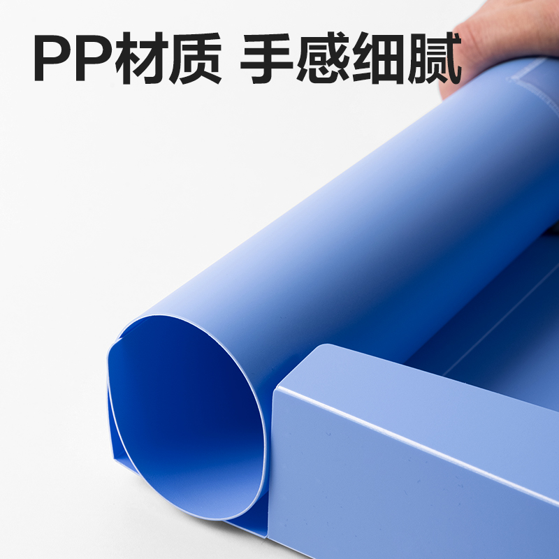 得力DP025_100mm標(biāo)準(zhǔn)型檔案盒(灰藍(lán))(個)