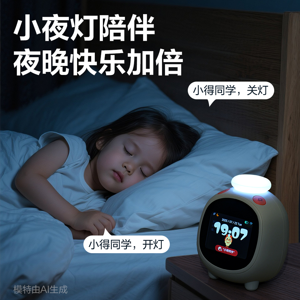 得力LE111-聯(lián)網(wǎng)款智能電子鐘(米白)(臺(tái))