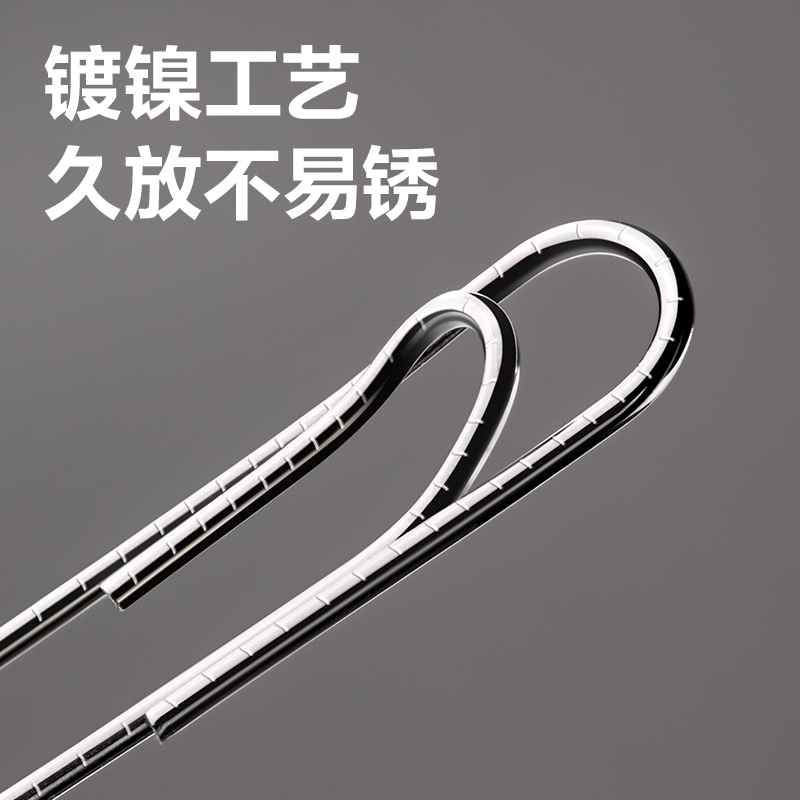 得力DP717防滑回形針3#(銀)(100枚/盒)