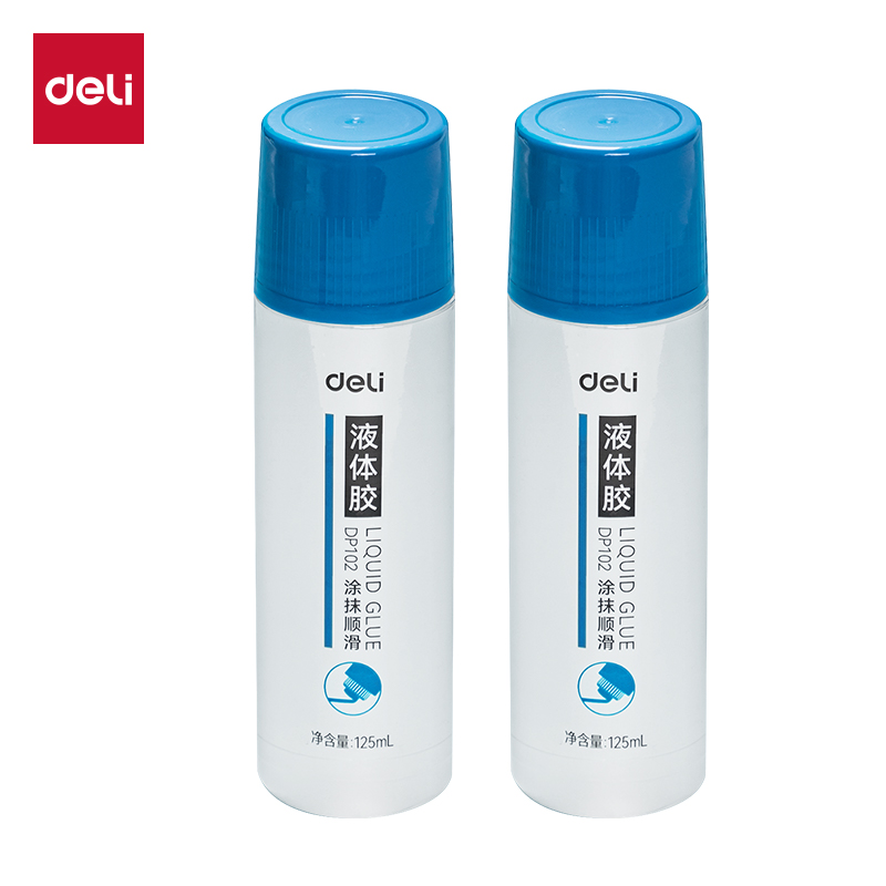 得力DP102PVAL液體膠125ml(藍(lán)色)(瓶)