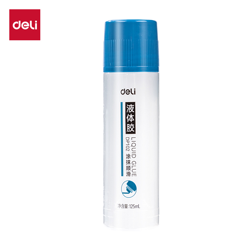 得力DP102PVAL液體膠125ml(藍(lán)色)(瓶)