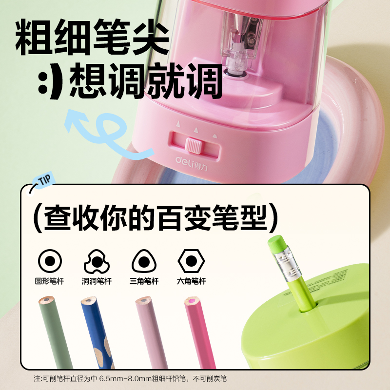 得力VA312電動卷筆刀(綠色)(臺)