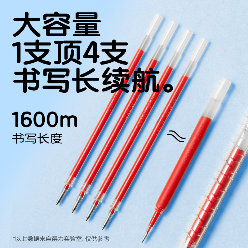 得力SA566-2速干按動常規(guī)中性筆0.5mmST筆頭(紅)(2支/盒)