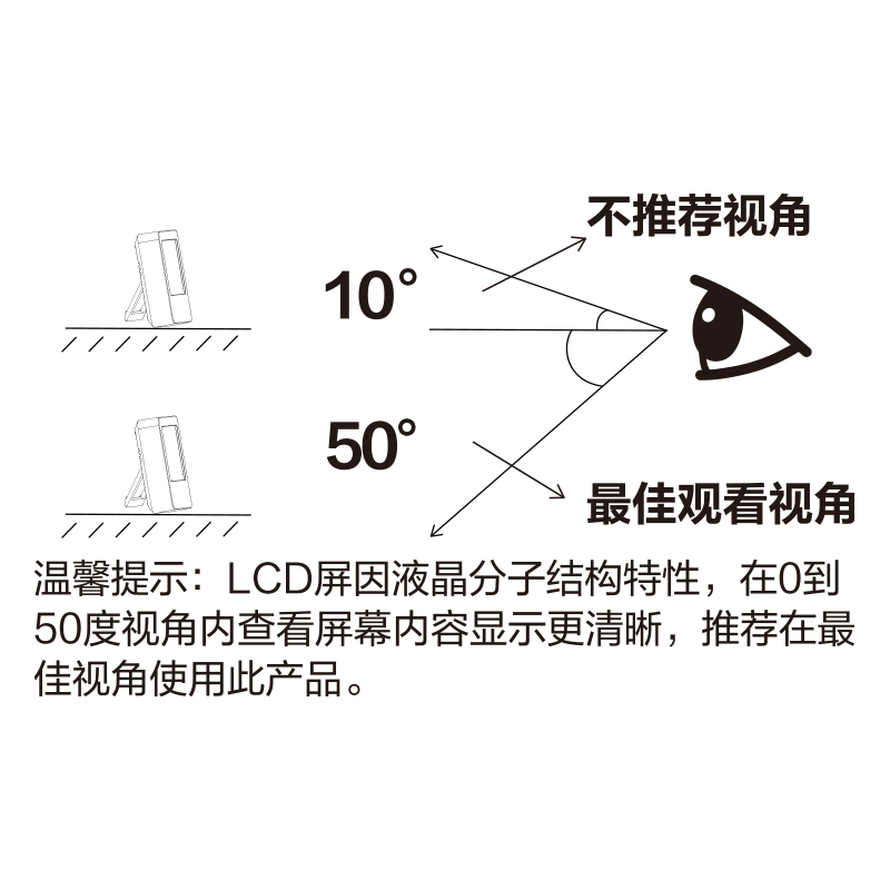 得力LE525電子溫濕度計(jì)(藍(lán))(臺(tái))