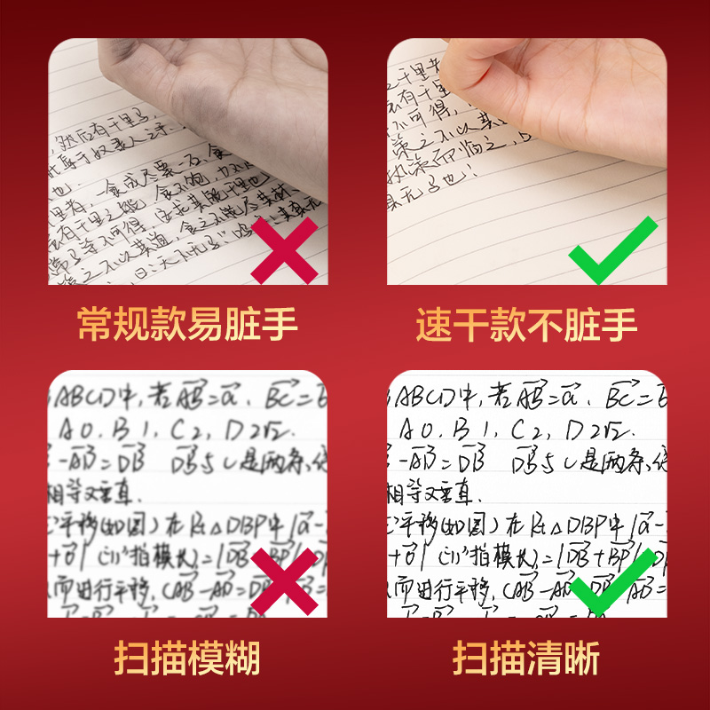 V1-SS考試中性筆0.5mmST頭(黑)(5支/盒)