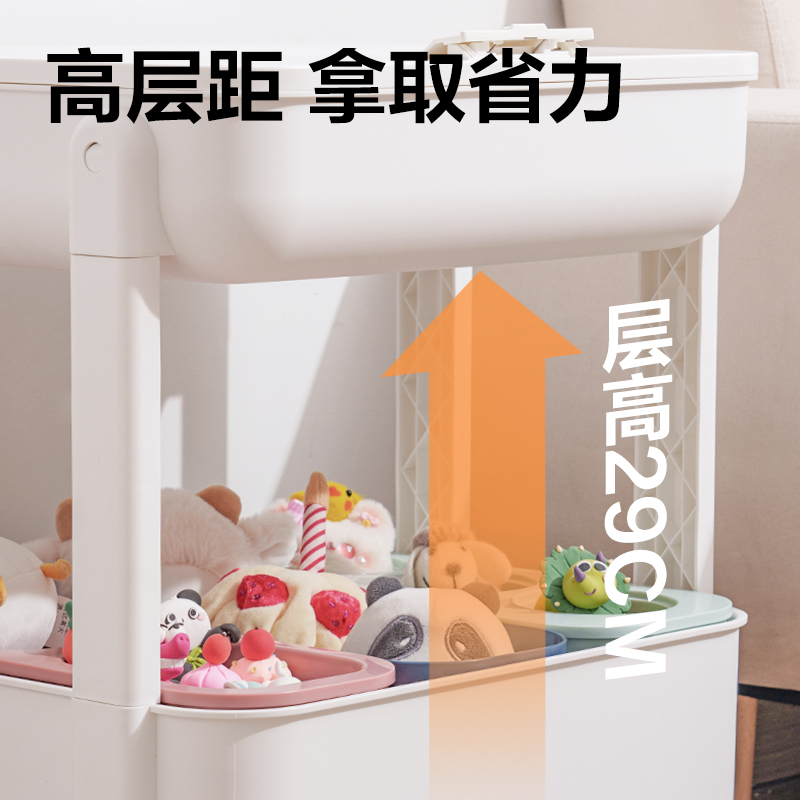 得力XDM100雙層小推車(白)(套)